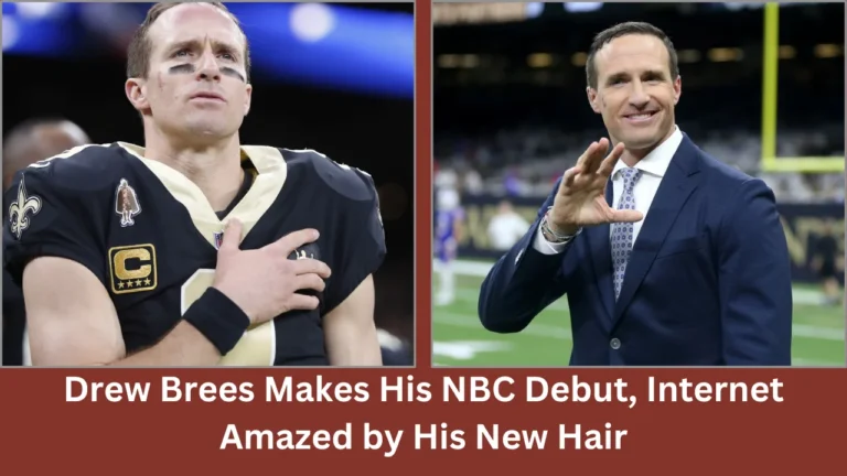 drew brees makes his nbc debut, internet amazed by his new hair