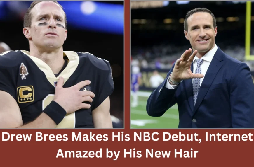 drew brees makes his nbc debut, internet amazed by his new hair