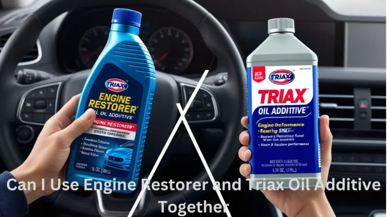 can i use engine restorer and triax oil additive together